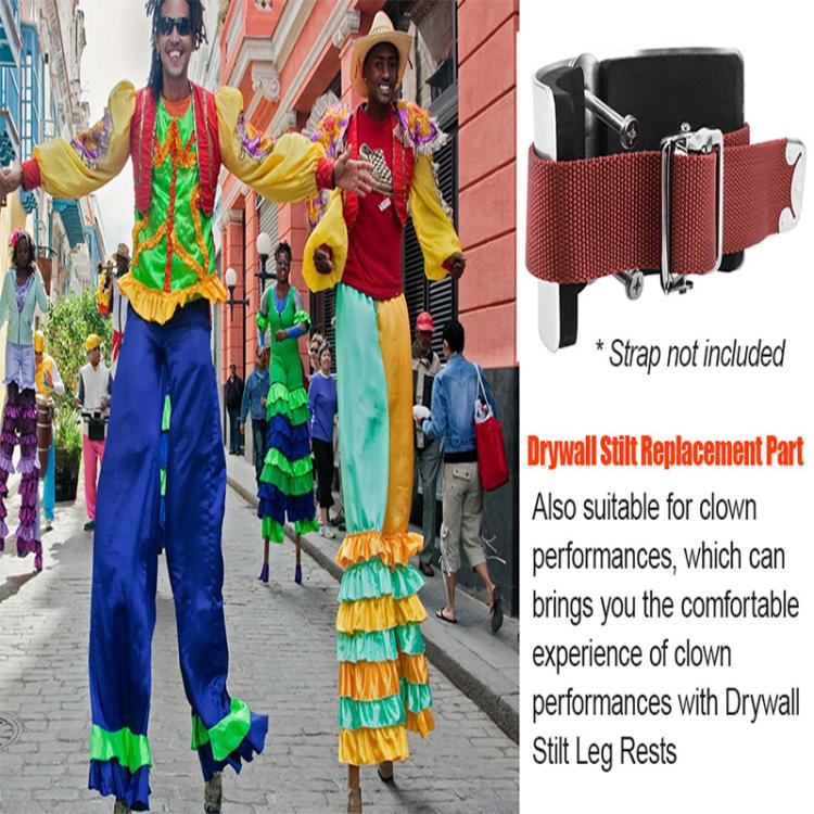 2pcs Aluminum Alloy Drywall Stilts Replacement Parts Stilt Arc Plate