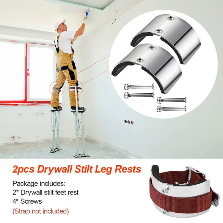 2pcs Aluminum Alloy Drywall Stilts Replacement Parts Stilt Arc Plate