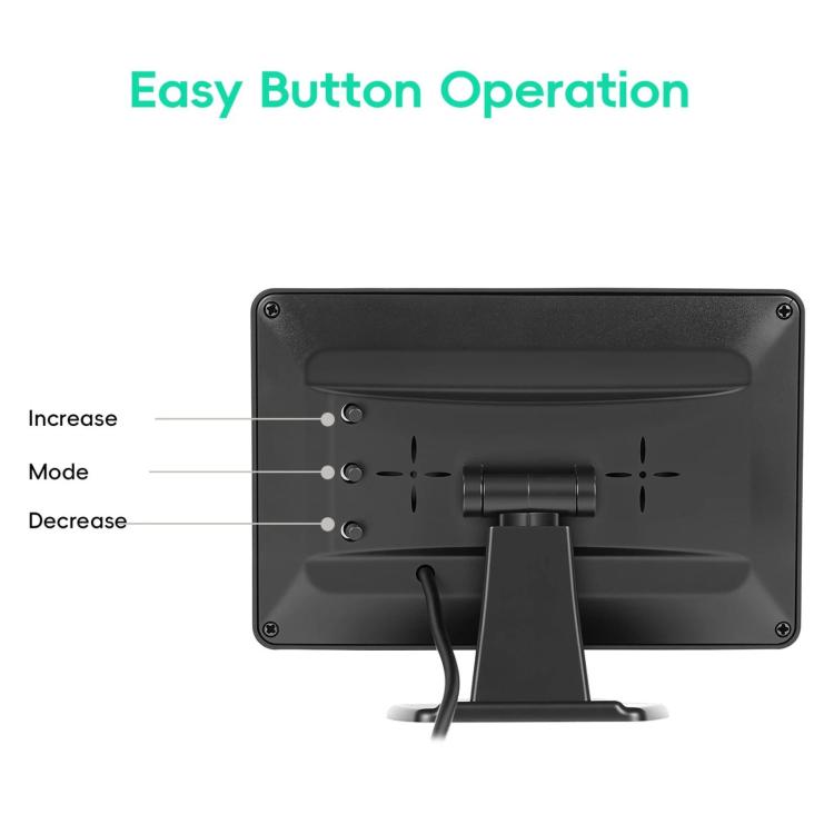 4.3 Inch 480P In-Car IPS Screen Baby Stroller Rear Seat Monitor - One-to-One Set