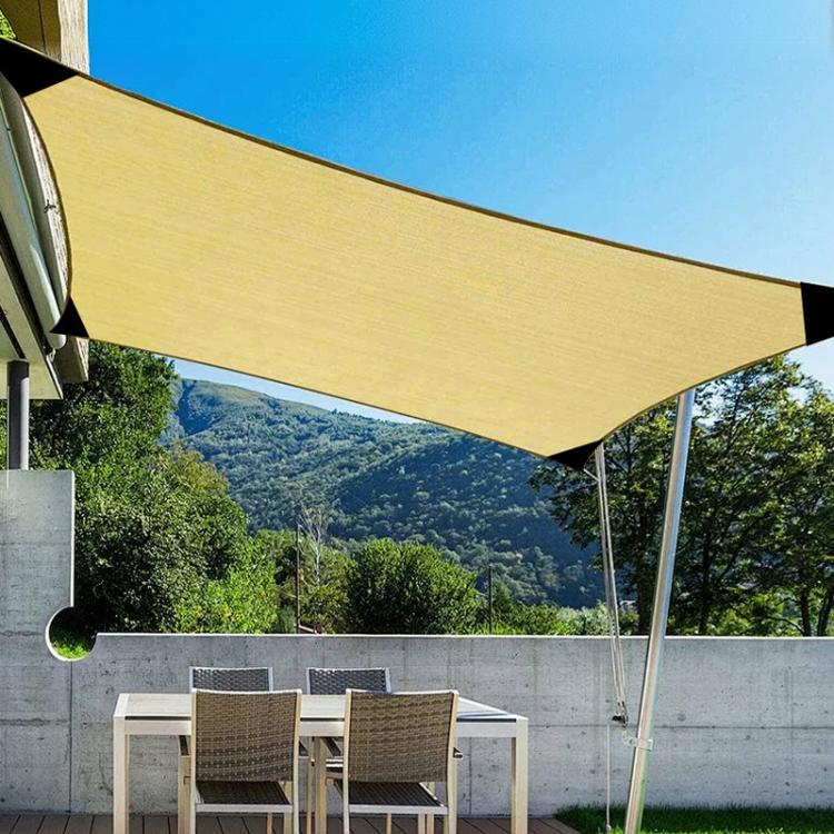 3x3m Outdoor Edged Sunshade Sail Patio Corner Reinforced Sun Protection Net