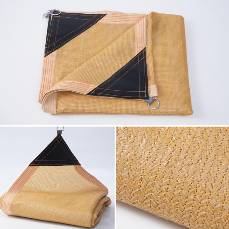3x3m Outdoor Edged Sunshade Sail Patio Corner Reinforced Sun Protection Net