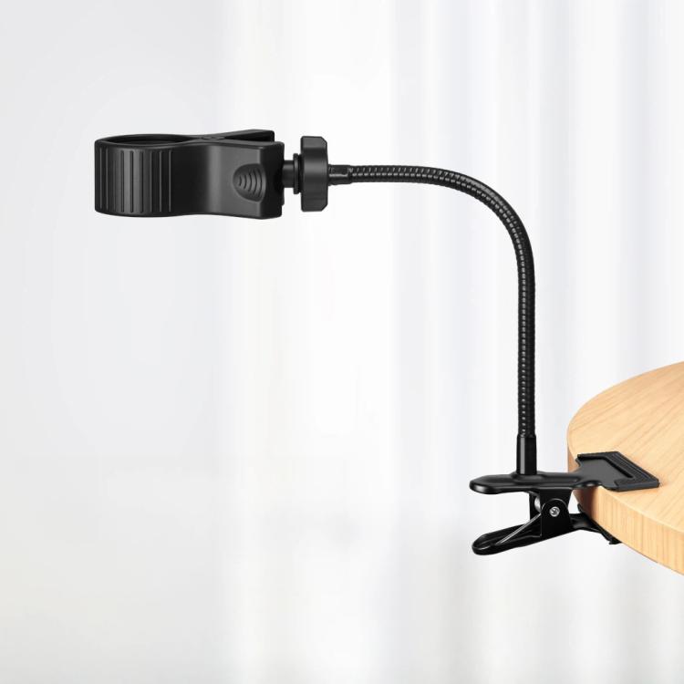 30cm U10 Flexible Hose Desk Clamp Mount Hands-Free Multi-Purpose Holder for Hair Dryer, Mini Fan, Flashlight, and Microphone