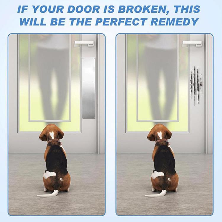 2pcs Indoor & Outdoor Door Kick Plate Metal Door Panel Protector