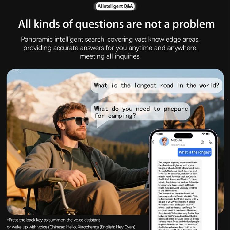 M02S Smart Glasses with 8MP HD Camera, 1080P Video, AI Voice Assistant, Recording, Translation Photochromic