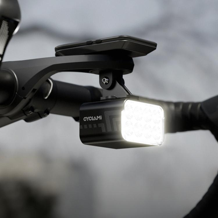 CYCLAMI CYC1800 Hanging Bike Light 1800 High-Lumen Under-Saddle Front Light Road/Mountain Bike Anti-Glare Night Riding Light