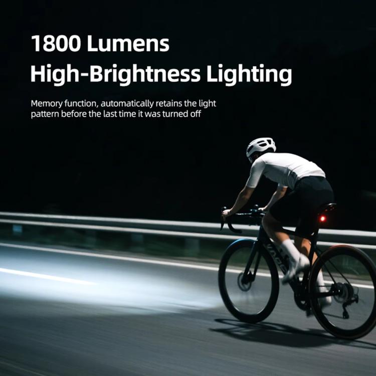 CYCLAMI CYC1800 Hanging Bike Light 1800 High-Lumen Under-Saddle Front Light Road/Mountain Bike Anti-Glare Night Riding Light
