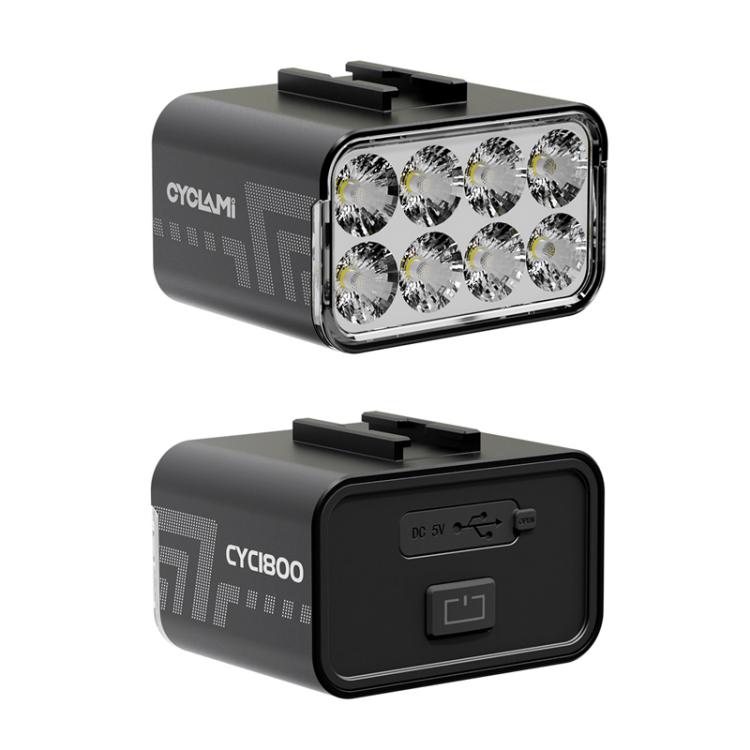 CYCLAMI CYC1800 Hanging Bike Light 1800 High-Lumen Under-Saddle Front Light Road/Mountain Bike Anti-Glare Night Riding Light
