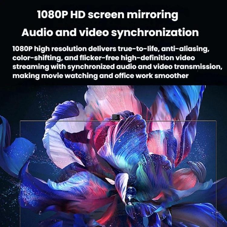 2 In 1 Type-C Portable Wireless Screen Mirroring Device HDMI Computer Wireless Peer-To-Peer Screen Mirroring Device