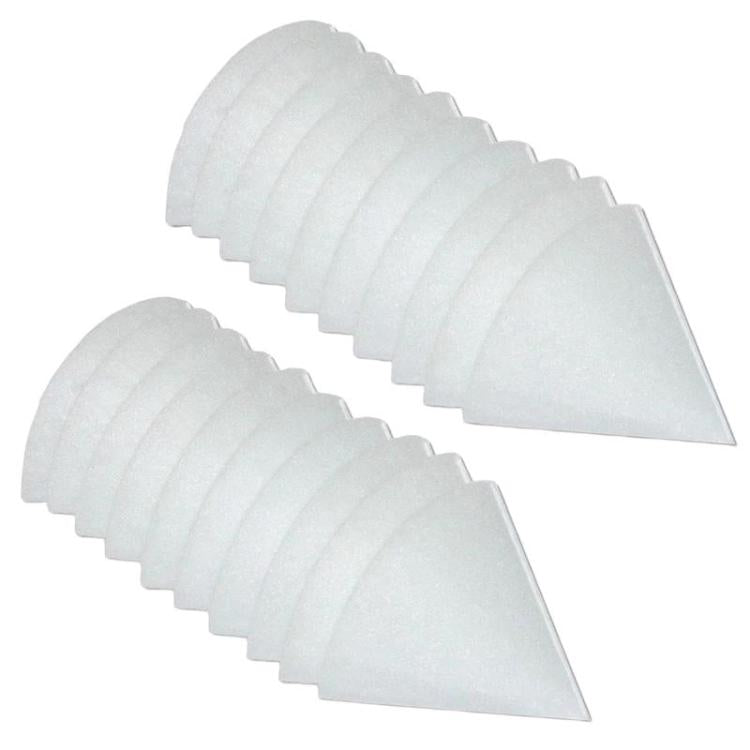 20pcs Tapered Exhaust Valve Filter Set For Zehnder / Helios / Maico / Pluggit Ventilation Valve