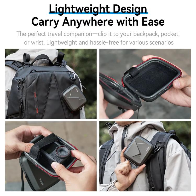 TELESIN S6-PRC-07 Sports Camera Universal Shockproof Case Anti-Shock Storage Bag