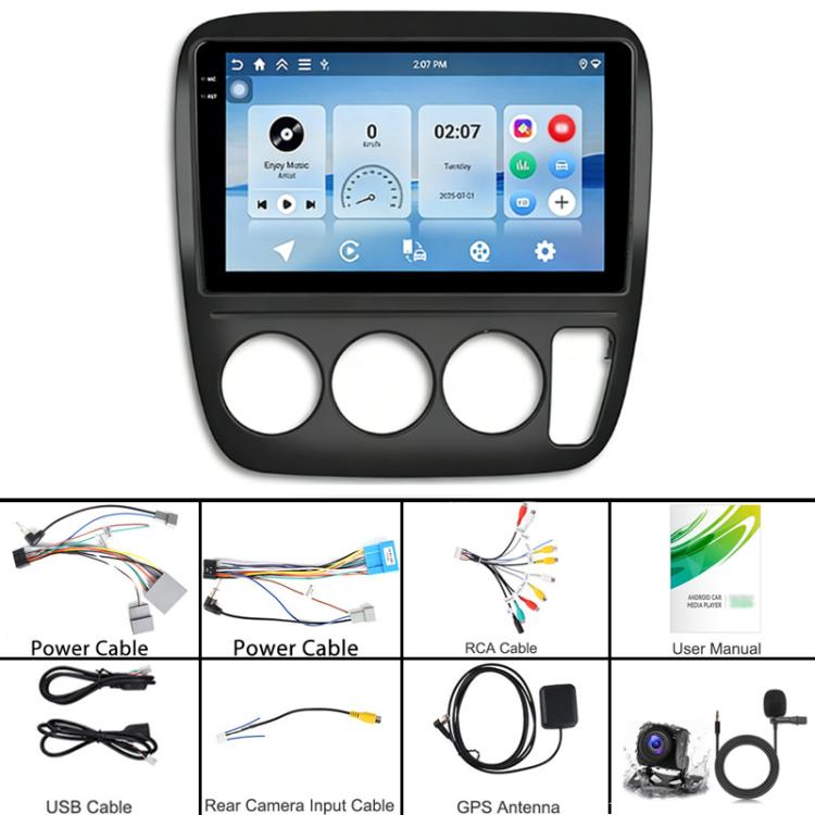 For Honda CRV 1997-2001 Android 15 Car Navigation System Bluetooth Player, Memory: 4-Core 4GB+128GB
