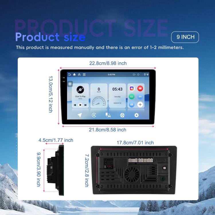 For Honda CRV 1997-2001 Android 15 Car Navigation System Bluetooth Player, Memory: 8-Core 6GB+128GB