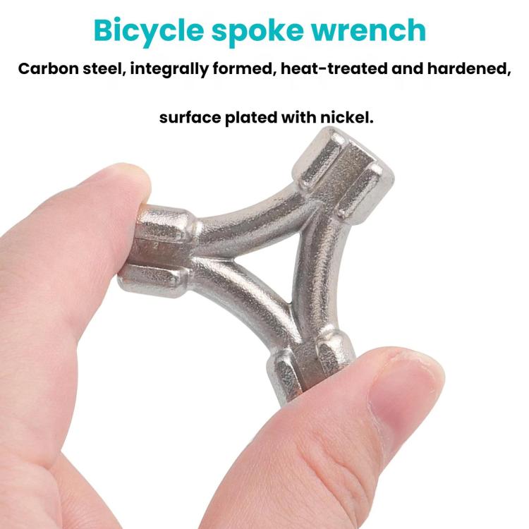 3pcs Bicycle Spoke Wrench Wire Adjustment Tool - Silver