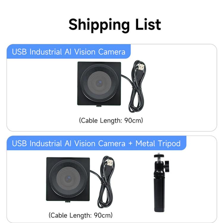 YAHBOOM Industrial USB AI Vision Camera 5MP Distortion-Free Lens, Above 2K Resolution For Raspberry Pi/Jetson/RDK/PC No Tripod