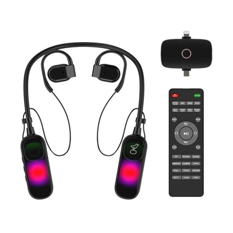 G10T Live Broadcast All-In-One Headset With Sound Card Wireless Neck-Worn Microphone