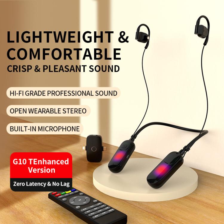 G10T Live Broadcast All-In-One Headset With Sound Card Wireless Neck-Worn Microphone