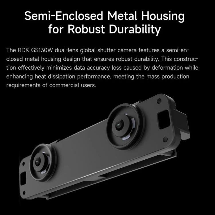 YAHBOOM D-Robotics RDK GS130W Stereo Camera For RDK X5/S100 P Dual 1.3MP Color Sensors
