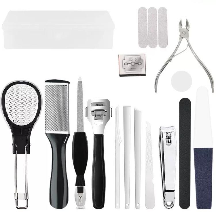 17 In 1 Foot Care Kit for Callus and Dead Skin Removal Complete Pedicure Set