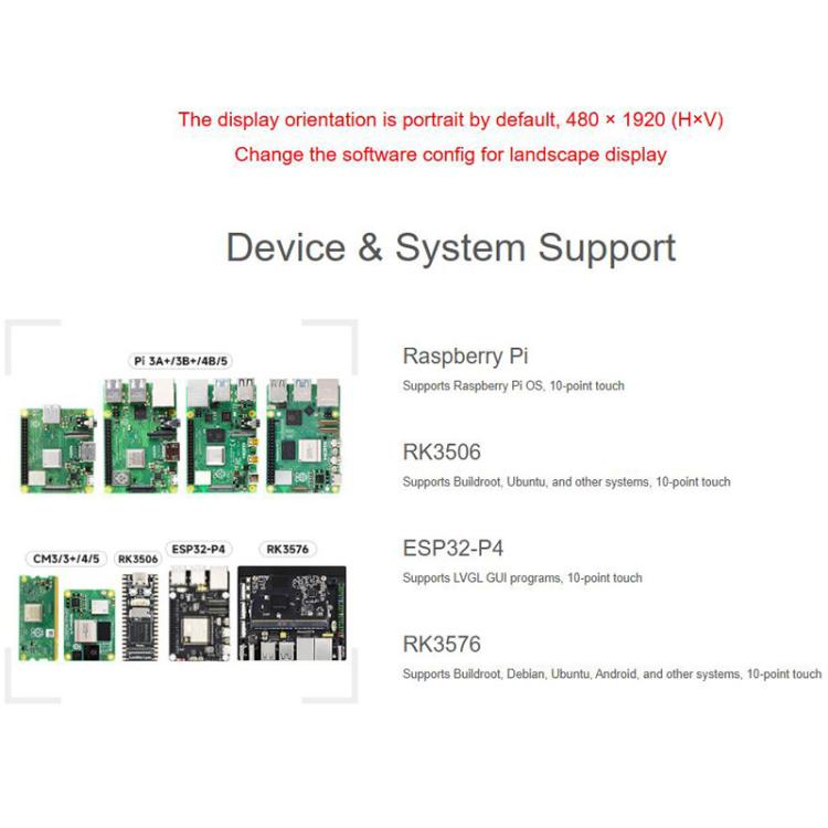 Waveshare 33641 8.8 Inch DSI Capacitive Touch Display, IPS Panel, 10-Point Touch, Supports Backlight Adjustment Via Software