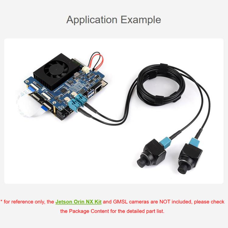 Waveshare 33623 2-Ch GMSL Camera Adapter Board Equipped With MAX9296A Deserializer High-Speed And Low-Latency Serial Transmission