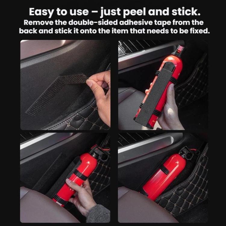 Car Fire Extinguisher Plastic Bracket - With Adhesive Backing