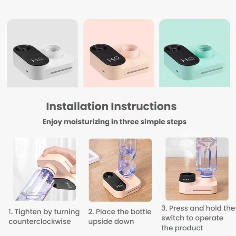 Charging Mini Camera Shaped Air Humidifier Office Desk Mineral Water Bottle Moisturizing Spray