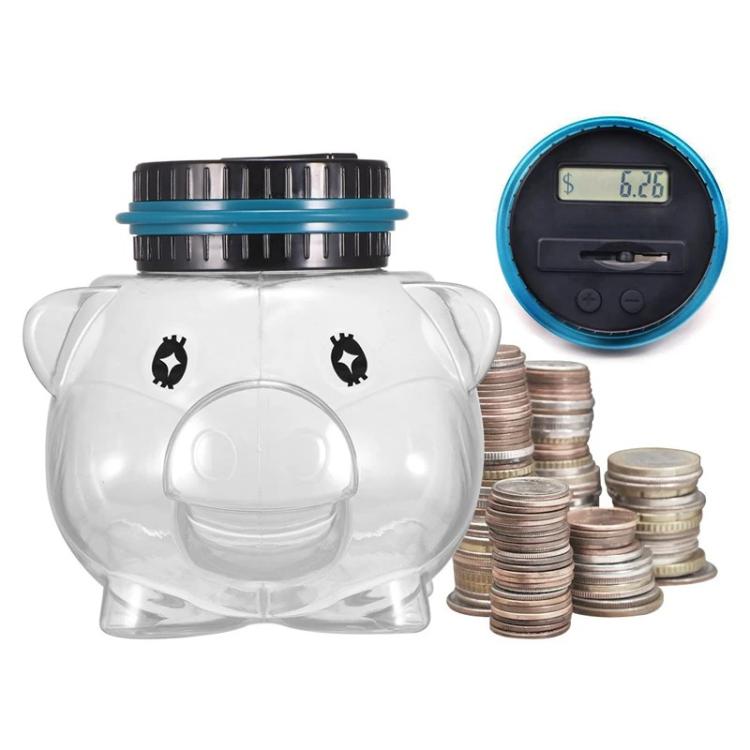 1.6L Piggy Bank Electronic Counting Coin Bank, Specification: Swiss Franc