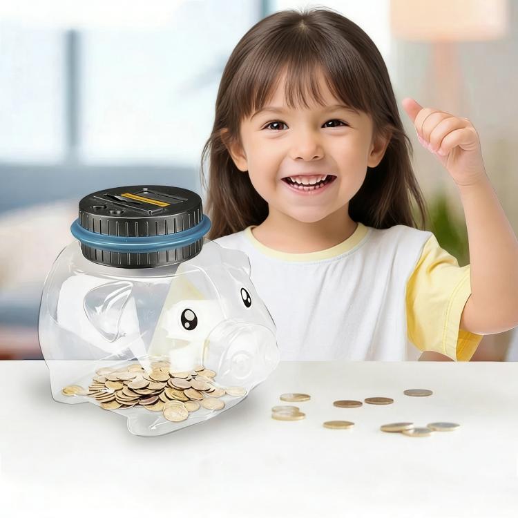 1.6L Piggy Bank Electronic Counting Coin Bank, Specification: US Dollar