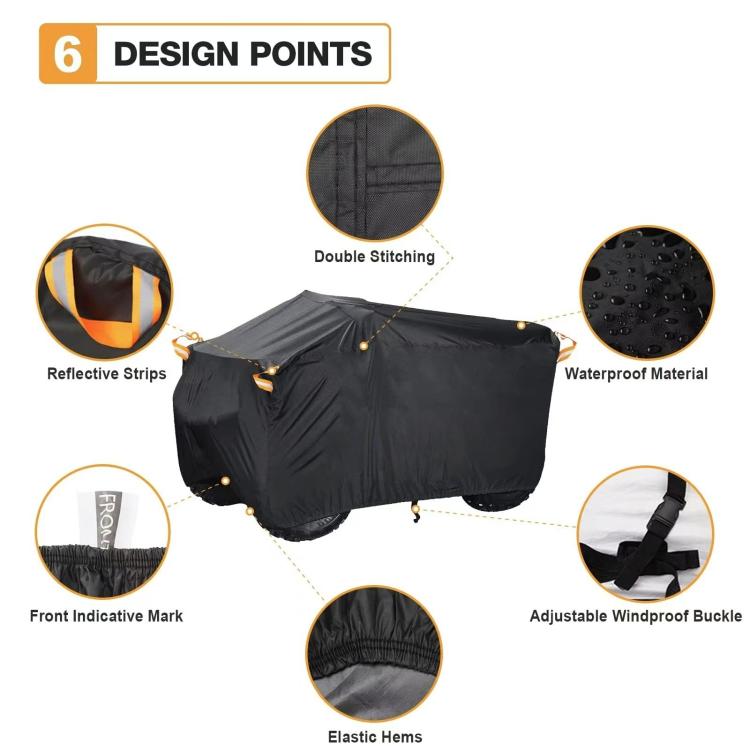 Beach Buggy ATV Dust Waterproof Cover, Size: XXL - Black