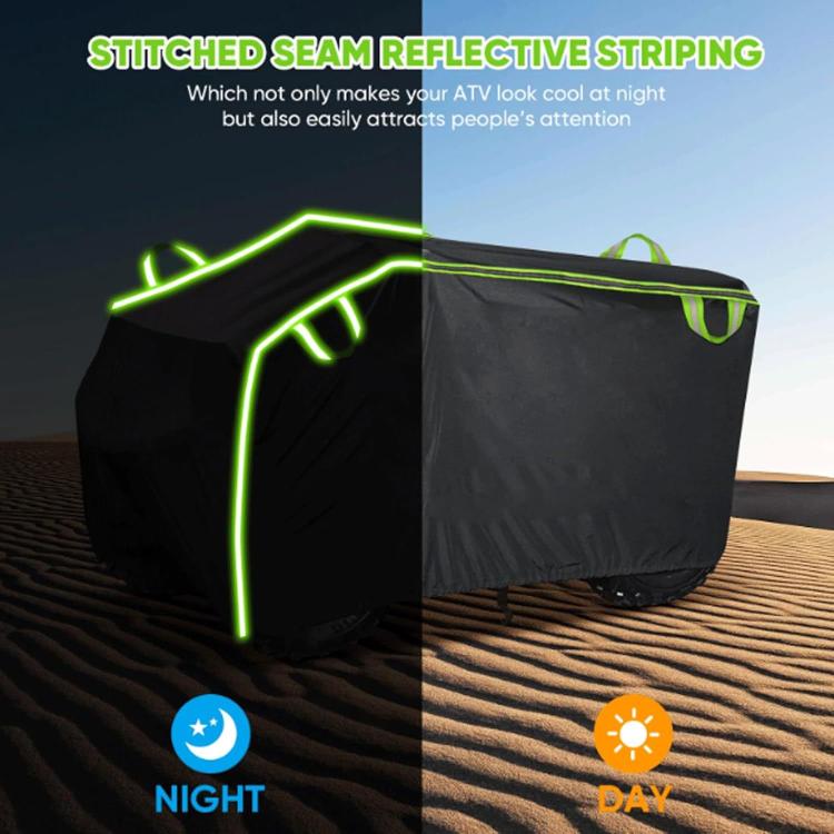Thickened Electric ATV Dust Waterproof Cover, Size: XXXL - Black