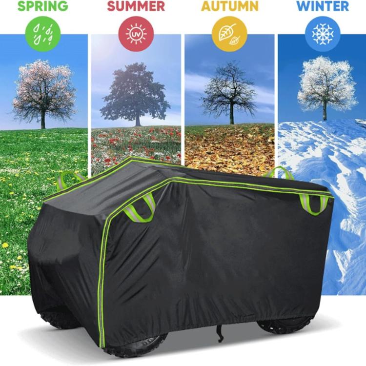 Thickened Electric ATV Dust Waterproof Cover, Size: L - Black