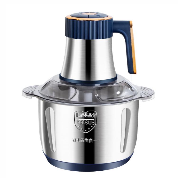 5L Large-Capacity Stainless Steel Meat Grinder Home Food Processor High-Power Electric Baby Food Maker UK Plug