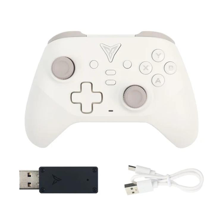 YAHBOOM Tri-Mode ROS Robot Controller Wireless Gamepad for Jetson, Raspberry Pi, Switch, PC - White