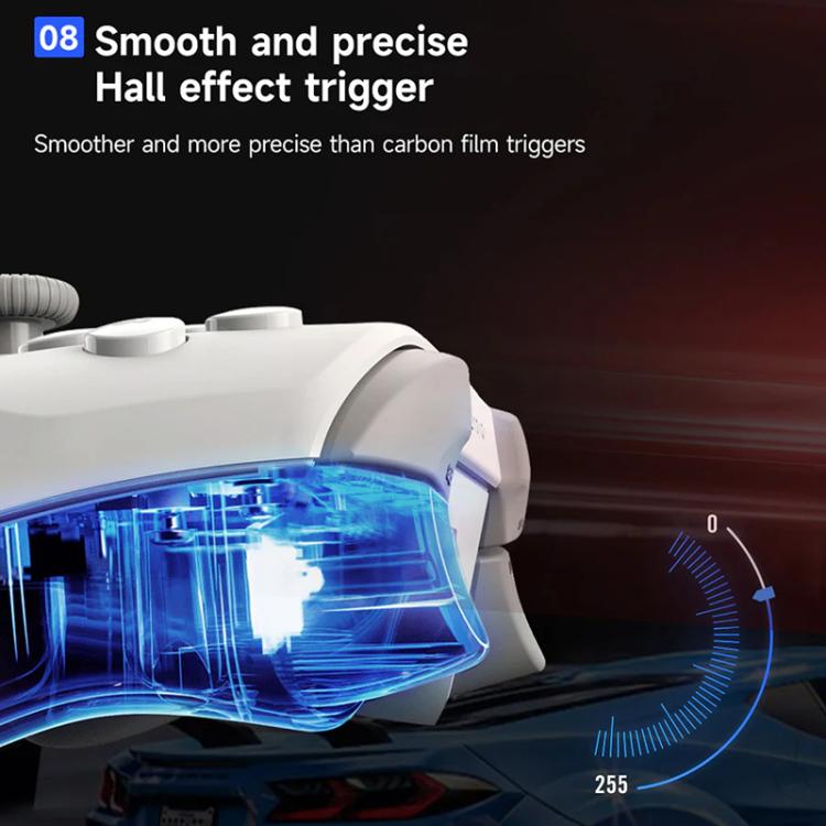 YAHBOOM Tri-Mode ROS Robot Controller Wireless Gamepad for Jetson, Raspberry Pi, Switch, PC - White