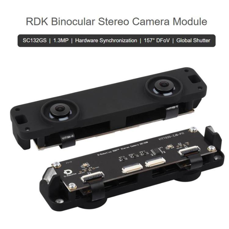 Waveshare 33206 SC132GS Binocular Stereo Camera Module Dual 1.3MP Cameras For RDK X5