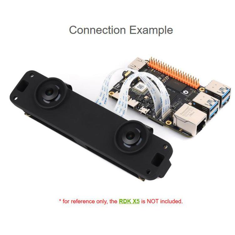 Waveshare 33206 SC132GS Binocular Stereo Camera Module Dual 1.3MP Cameras For RDK X5