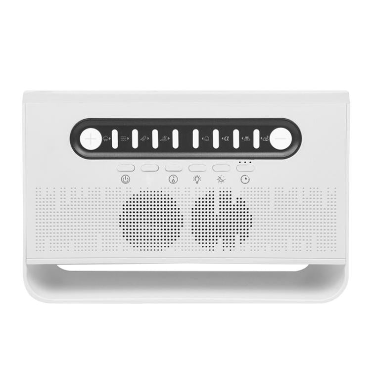 FS301 Indoor Desktop Bluetooth Speaker White Noise Color-Changing Flame Lamp Aromatherapy Diffuser - White