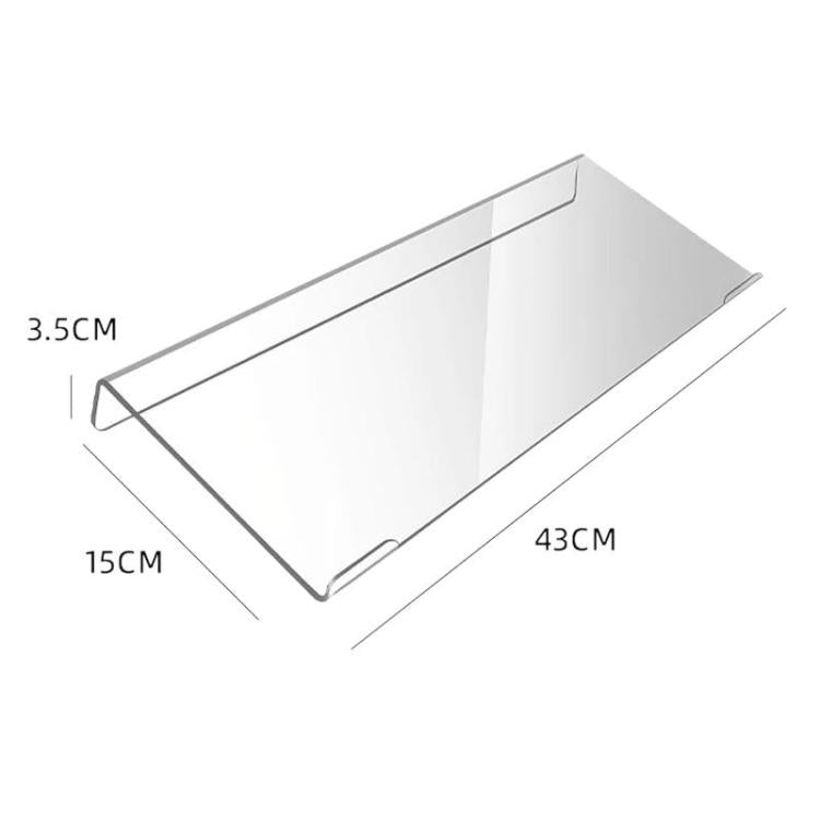 Acrylic Desktop Keyboard Stand Computer Shelf & Typing Support Bracket, Spec: Large