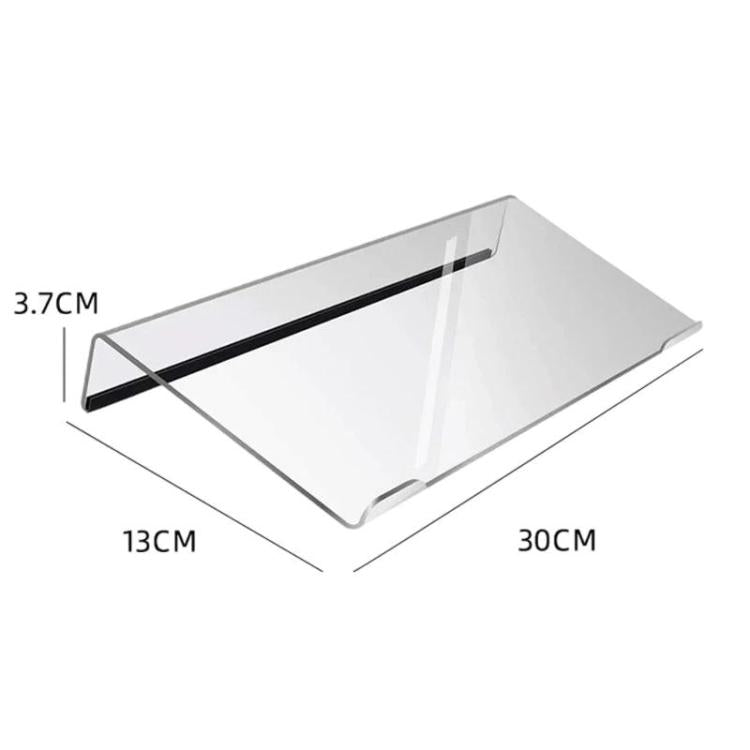 Acrylic Desktop Keyboard Stand Computer Shelf & Typing Support Bracket, Spec: Small With Anti-Slip Strip