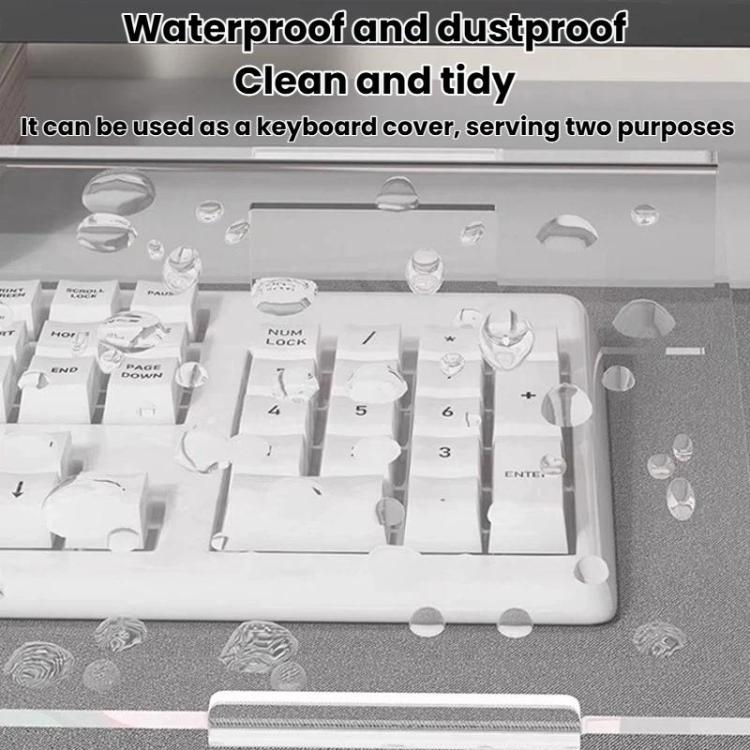 Acrylic Desktop Keyboard Stand Computer Shelf & Typing Support Bracket, Spec: Large With Anti-Slip Strip