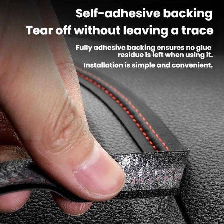 Car Door Center Console Gaps Leather Interior Trim Strips, Length: 1M