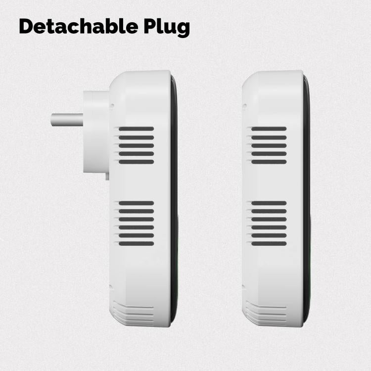 MOES Carbon Monoxide Temperature & Humidity Detector Monitoring Alarm Sensor, Spec: 4 In 1 Gas US Plug