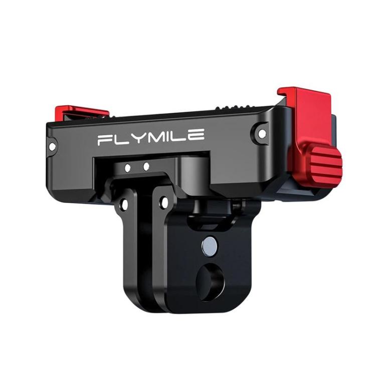 For DJI Osmo 360 / Action 3 / 4 / 5 Pro Flymile Magnetic Quick-Release Adapter Base - Aluminum Alloy