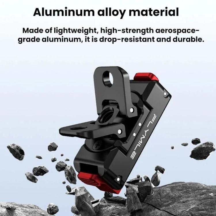 For DJI Osmo 360 / Action 3 / 4 / 5 Pro Flymile Magnetic Quick-Release Adapter Base - Aluminum Alloy