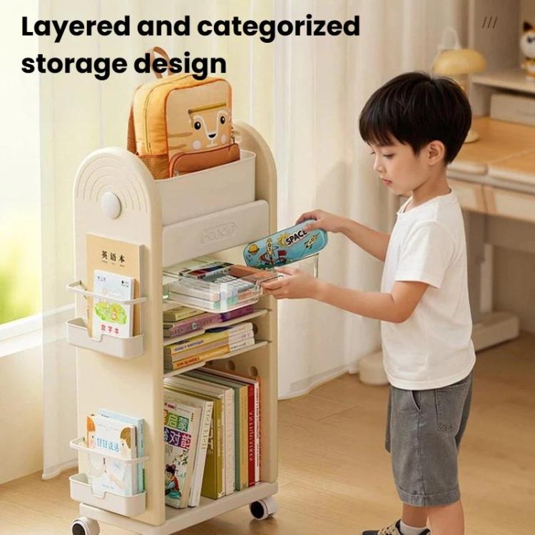 Multifunctional Rolling Storage Cart With Drawers & Dividers Multi-Layer Organizer Shelf With Wheels, Spec: 3 Layers Grey