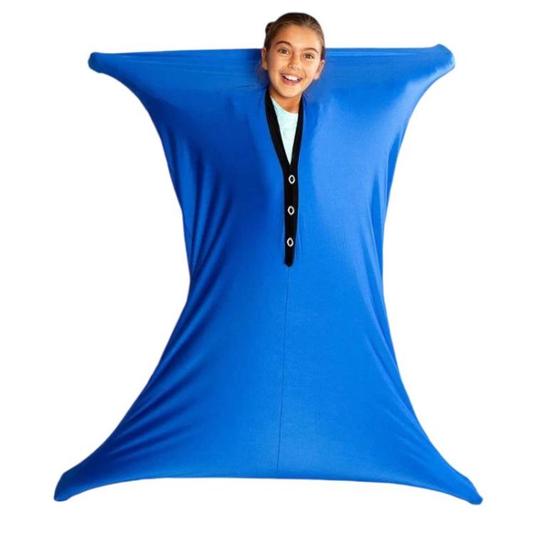 Sensory Socks For Autistic Children Human Body Socks Sensory Integration Props, Spec: M Blue
