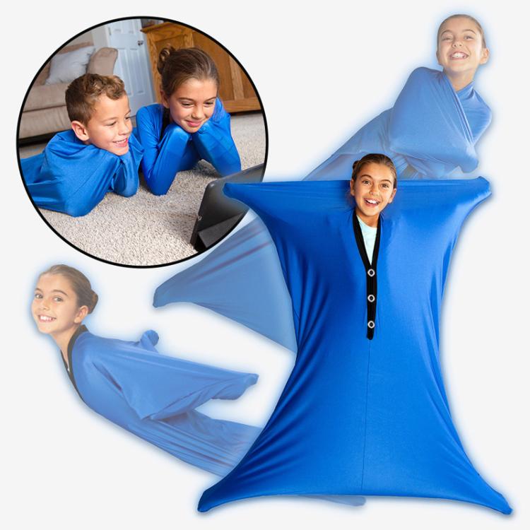 Sensory Socks For Autistic Children Human Body Socks Sensory Integration Props, Spec: S Blue