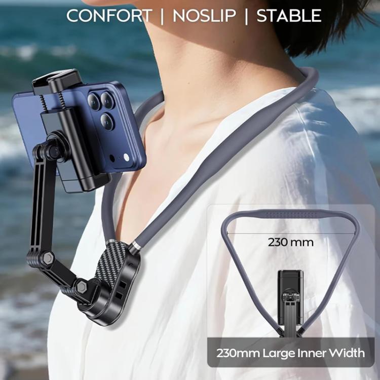 Neck-Worn Phone Mount Cycling First-Person View Chest-Mounted Anti-Shake Shooting, Style: Magnetic