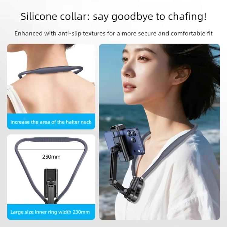 Neck-Worn Phone Mount Cycling First-Person View Chest-Mounted Anti-Shake Shooting, Style: Clip