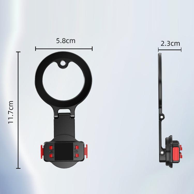 For Insta360 Ace Pro / 2 Flymile Quick-Release Magnetic Extension Stand - Black